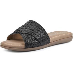 imageCLIFFS BY WHITE MOUNTAIN Womens Flawless Slide SandalBlackRaffia