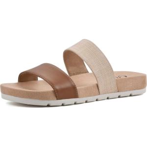 imageCLIFFS BY WHITE MOUNTAIN Womens Tahlie Slide SandalTanBurnRaffia