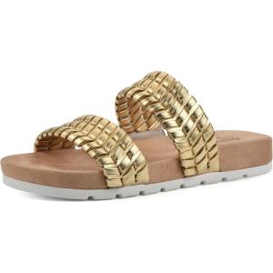 imageCLIFFS BY WHITE MOUNTAIN Womens Thankful Slide SandalGoldMetallicSmooth