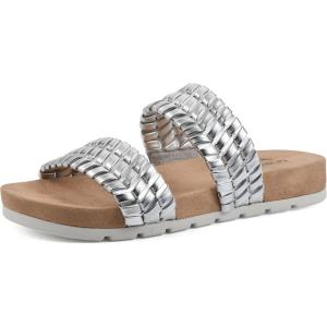 imageCLIFFS BY WHITE MOUNTAIN Womens Thankful Slide SandalSilverMetallicSmooth