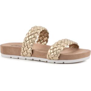 imageCLIFFS BY WHITE MOUNTAIN Womens Truly Slide SandalGoldMetallicSmooth