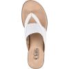 imageCLIFFS BY WHITE MOUNTAIN Bumble Womens Thong SandalWhiteSnakePatent