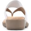 imageCLIFFS BY WHITE MOUNTAIN Bumble Womens Thong SandalWhiteSnakePatent