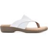 imageCLIFFS BY WHITE MOUNTAIN Bumble Womens Thong SandalWhiteSnakePatent