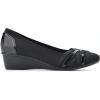 imageCLIFFS BY WHITE MOUNTAIN Womens Bowie Cushioned Ballet Wedge HeelBlackNylon