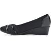 imageCLIFFS BY WHITE MOUNTAIN Womens Bowie Cushioned Ballet Wedge HeelBlackNylon