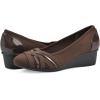 imageCLIFFS BY WHITE MOUNTAIN Womens Bowie Cushioned Ballet Wedge HeelBrownNylon
