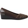 imageCLIFFS BY WHITE MOUNTAIN Womens Bowie Cushioned Ballet Wedge HeelBrownNylon