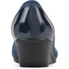 imageCLIFFS BY WHITE MOUNTAIN Womens Bowie Cushioned Ballet Wedge HeelDk BlueDenimFabric