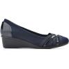 imageCLIFFS BY WHITE MOUNTAIN Womens Bowie Cushioned Ballet Wedge HeelNavyNylon