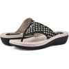 imageCLIFFS BY WHITE MOUNTAIN Womens Camila FlipFlopBlackNubuck