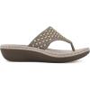 imageCLIFFS BY WHITE MOUNTAIN Womens Camila FlipFlopTaupeNubuck