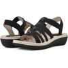 imageCLIFFS BY WHITE MOUNTAIN Womens Camryn Wedge SandalBlackNubuck