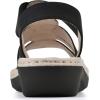 imageCLIFFS BY WHITE MOUNTAIN Womens Camryn Wedge SandalBlackNubuck