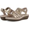 imageCLIFFS BY WHITE MOUNTAIN Womens Camryn Wedge SandalGoldMetSuededSmooth