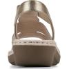 imageCLIFFS BY WHITE MOUNTAIN Womens Camryn Wedge SandalGoldMetSuededSmooth