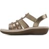 imageCLIFFS BY WHITE MOUNTAIN Womens Camryn Wedge SandalGoldMetSuededSmooth