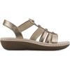 imageCLIFFS BY WHITE MOUNTAIN Womens Camryn Wedge SandalGoldMetSuededSmooth