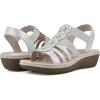 imageCLIFFS BY WHITE MOUNTAIN Womens Camryn Wedge SandalSilverMetSueded Smooth