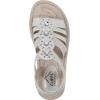 imageCLIFFS BY WHITE MOUNTAIN Womens Camryn Wedge SandalSilverMetSueded Smooth