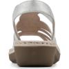 imageCLIFFS BY WHITE MOUNTAIN Womens Camryn Wedge SandalSilverMetSueded Smooth