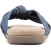 imageCLIFFS BY WHITE MOUNTAIN Womens Favorite Knotted Slide SandalDenim BlueFabric