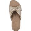 imageCLIFFS BY WHITE MOUNTAIN Womens Favorite Knotted Slide SandalGoldMetallicSmooth