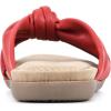 imageCLIFFS BY WHITE MOUNTAIN Womens Favorite Knotted Slide SandalRedSmooth
