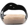 imageCLIFFS BY WHITE MOUNTAIN Womens Fortunate Woven Slide SandalBlackBurnishedSmooth