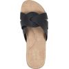 imageCLIFFS BY WHITE MOUNTAIN Womens Fortunate Woven Slide SandalBlackBurnishedSmooth