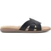 imageCLIFFS BY WHITE MOUNTAIN Womens Fortunate Woven Slide SandalBlackBurnishedSmooth