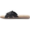 imageCLIFFS BY WHITE MOUNTAIN Womens Fortunate Woven Slide SandalBlackBurnishedSmooth