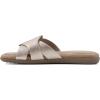 imageCLIFFS BY WHITE MOUNTAIN Womens Fortunate Woven Slide SandalGoldMetallicSmooth