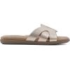 imageCLIFFS BY WHITE MOUNTAIN Womens Fortunate Woven Slide SandalGoldMetallicSmooth