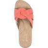 imageCLIFFS BY WHITE MOUNTAIN Womens Fortunate Woven Slide SandalRedSuededSmooth