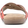 imageCLIFFS BY WHITE MOUNTAIN Womens Fortunate Woven Slide SandalRedSuededSmooth