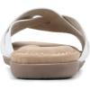 imageCLIFFS BY WHITE MOUNTAIN Womens Fortunate Woven Slide SandalWhiteBurnishedSmooth