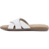 imageCLIFFS BY WHITE MOUNTAIN Womens Fortunate Woven Slide SandalWhiteBurnishedSmooth