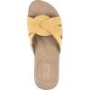 imageCLIFFS BY WHITE MOUNTAIN Womens Fortunate Woven Slide SandalYellowSuededSmooth