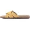 imageCLIFFS BY WHITE MOUNTAIN Womens Fortunate Woven Slide SandalYellowSuededSmooth