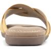 imageCLIFFS BY WHITE MOUNTAIN Womens Fortunate Woven Slide SandalYellowSuededSmooth