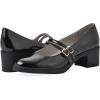 imageCLIFFS BY WHITE MOUNTAIN Womens Hunta Cushioned DoubleStrap Mary Jane PumpBlackPatent