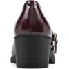 imageCLIFFS BY WHITE MOUNTAIN Womens Hunta Cushioned DoubleStrap Mary Jane PumpBurgundyPatent