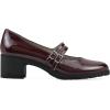 imageCLIFFS BY WHITE MOUNTAIN Womens Hunta Cushioned DoubleStrap Mary Jane PumpBurgundyPatent