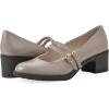 imageCLIFFS BY WHITE MOUNTAIN Womens Hunta Cushioned DoubleStrap Mary Jane PumpTaupePatent
