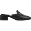 imageCLIFFS BY WHITE MOUNTAIN Womens Quin Low Block Heel Loafer Style MuleBlackGrainy