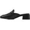 imageCLIFFS BY WHITE MOUNTAIN Womens Quin Low Block Heel Loafer Style MuleBlackGrainy