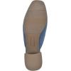 imageCLIFFS BY WHITE MOUNTAIN Womens Quin Low Block Heel Loafer Style MuleMid BlueDenimFabric