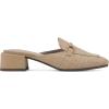 imageCLIFFS BY WHITE MOUNTAIN Womens Quin Low Block Heel Loafer Style MuleNaturalRaffia