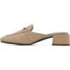imageCLIFFS BY WHITE MOUNTAIN Womens Quin Low Block Heel Loafer Style MuleNaturalRaffia